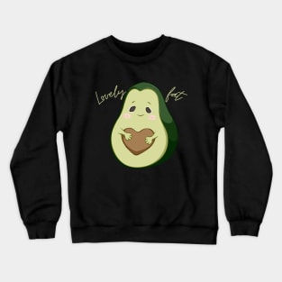 Lovely Fat Avocado - Light Text Crewneck Sweatshirt